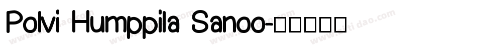 Polvi Humppila Sanoo字体转换